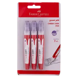 Faber Castell Correction Pen Blister Card of 3 Pcs