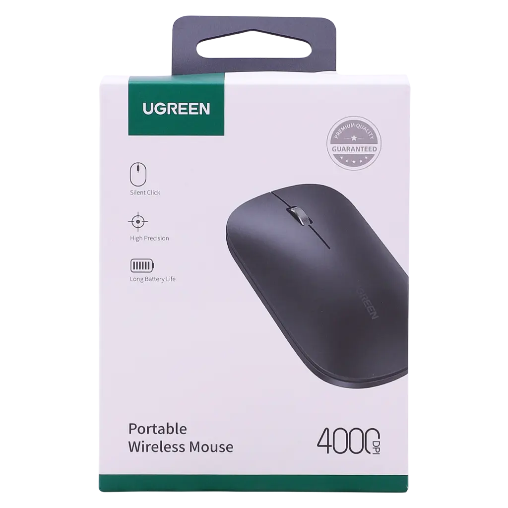 Ugreen Ultra Slim and Portable Wireless Mouse Black - view 2
