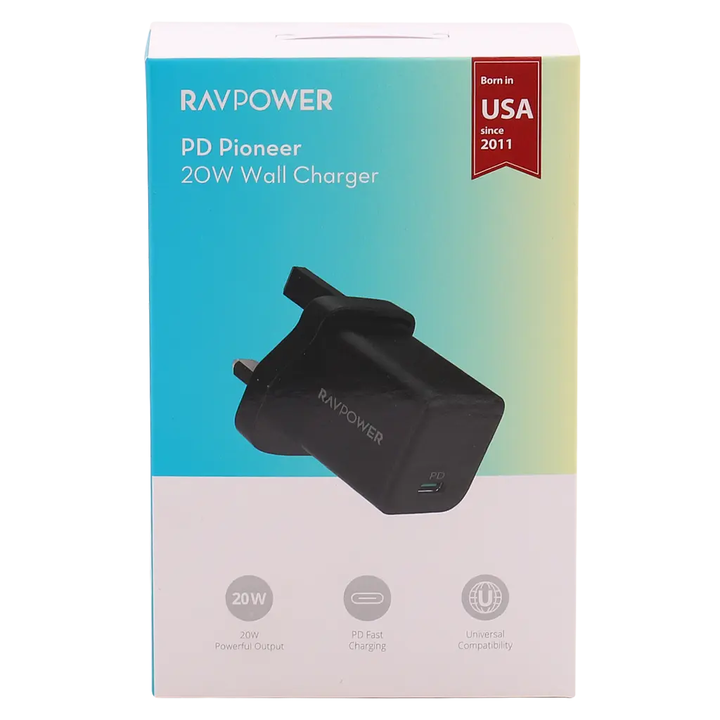 Ravpower Rp-Pc167 Pd 20W Wall Charger 1C Black - view 3
