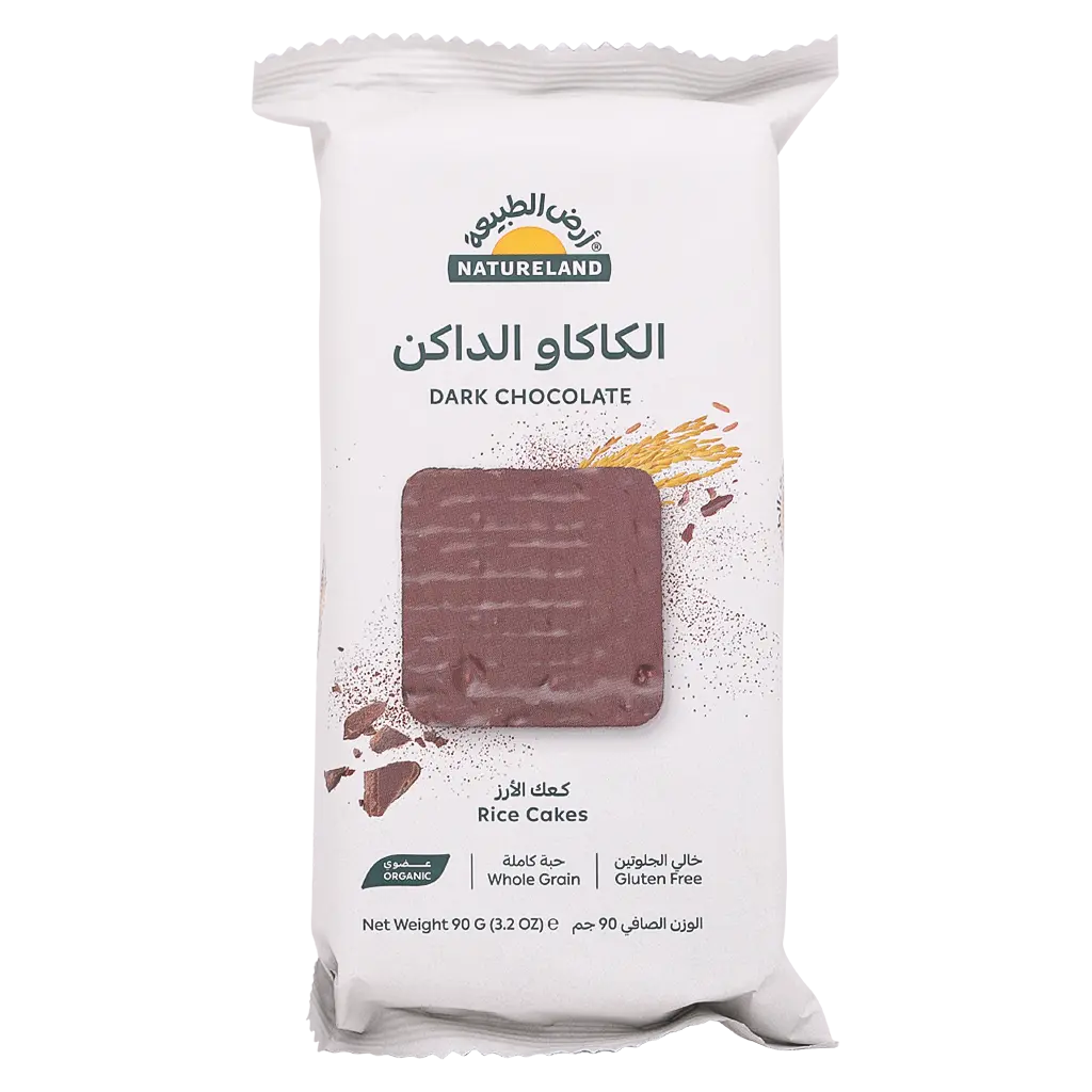 Natureland Rice Cakes With Dark Chocolate Organic 90 gm - view 1
