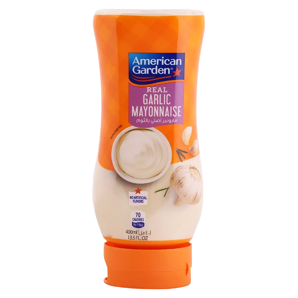 American Garden Squeeze Mayonnaise Garlic 400 ml  - view 1