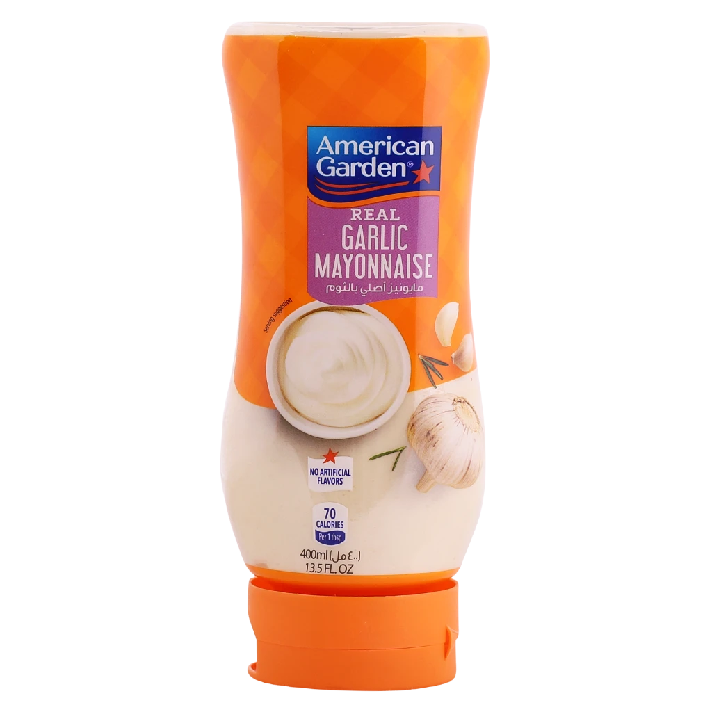 American Garden Squeeze Mayonnaise Garlic 400 ml 