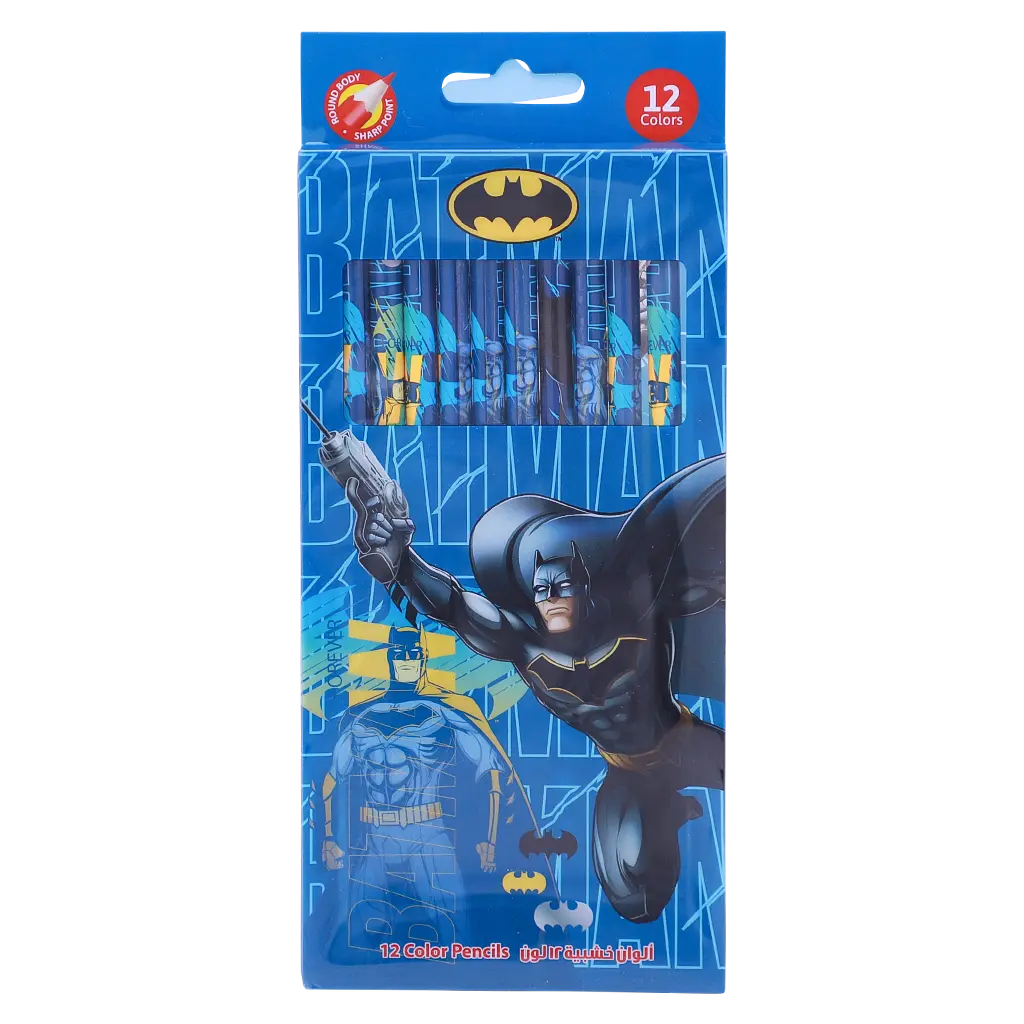 Batman Color Pencils 12 Color - view 1