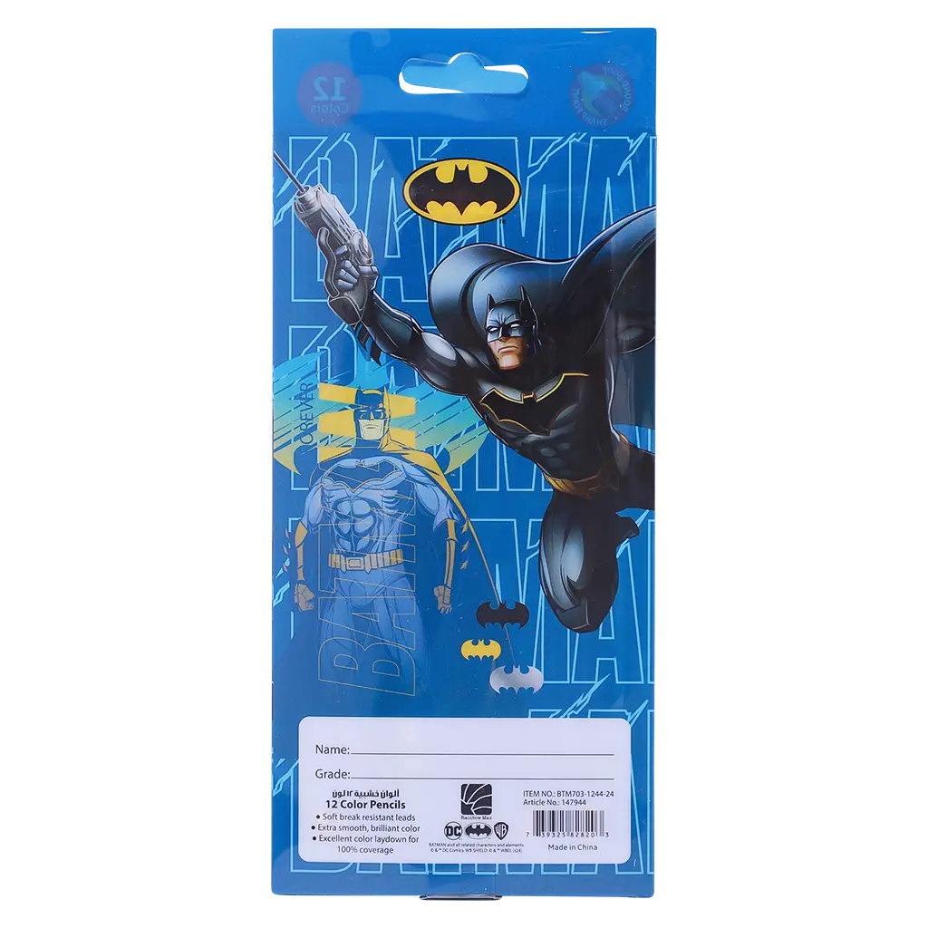 Batman Color Pencils 12 Color - view 2
