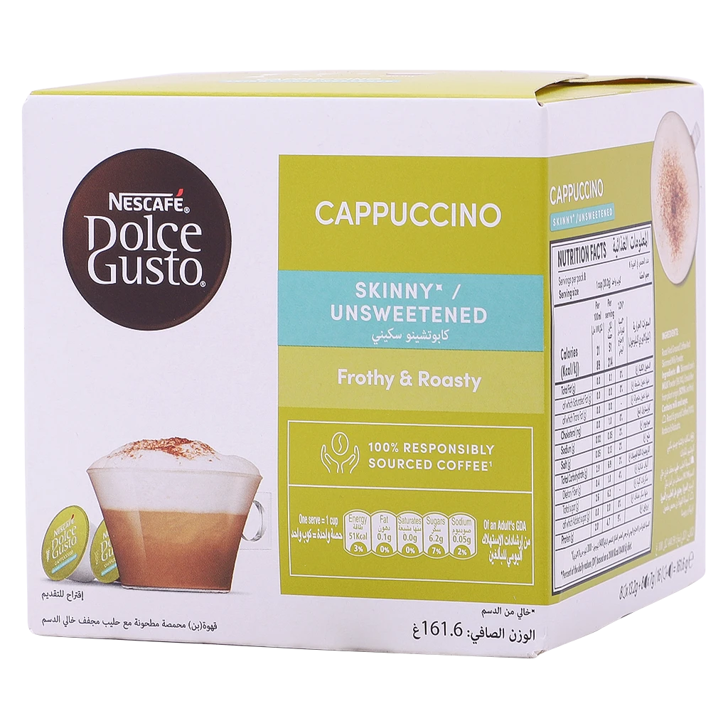 Nescafe Dolce Gusto Cappuccino Skinny 16 Capsules 