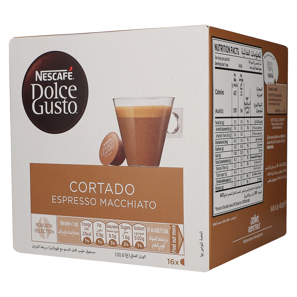 Nescafe Dolcegusto Espresso Machiato Cortado Coffee 16 Capsules