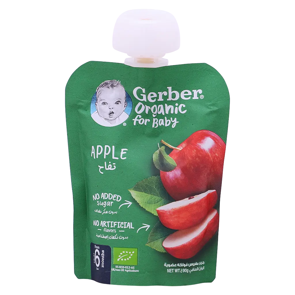 Gerber Organic Apple From 6 Months 90 gm - view 1