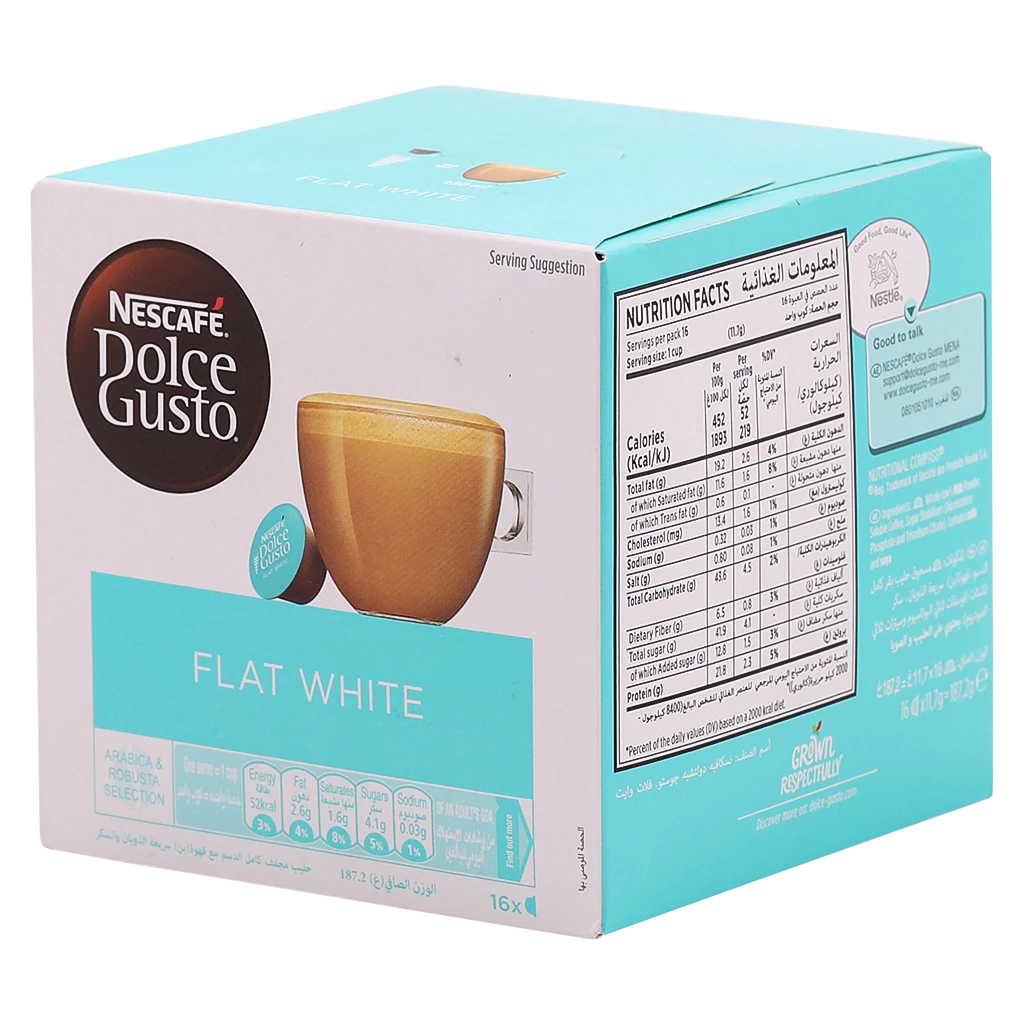 Nescafe Dolce Gusto Flat White 16 Capsules