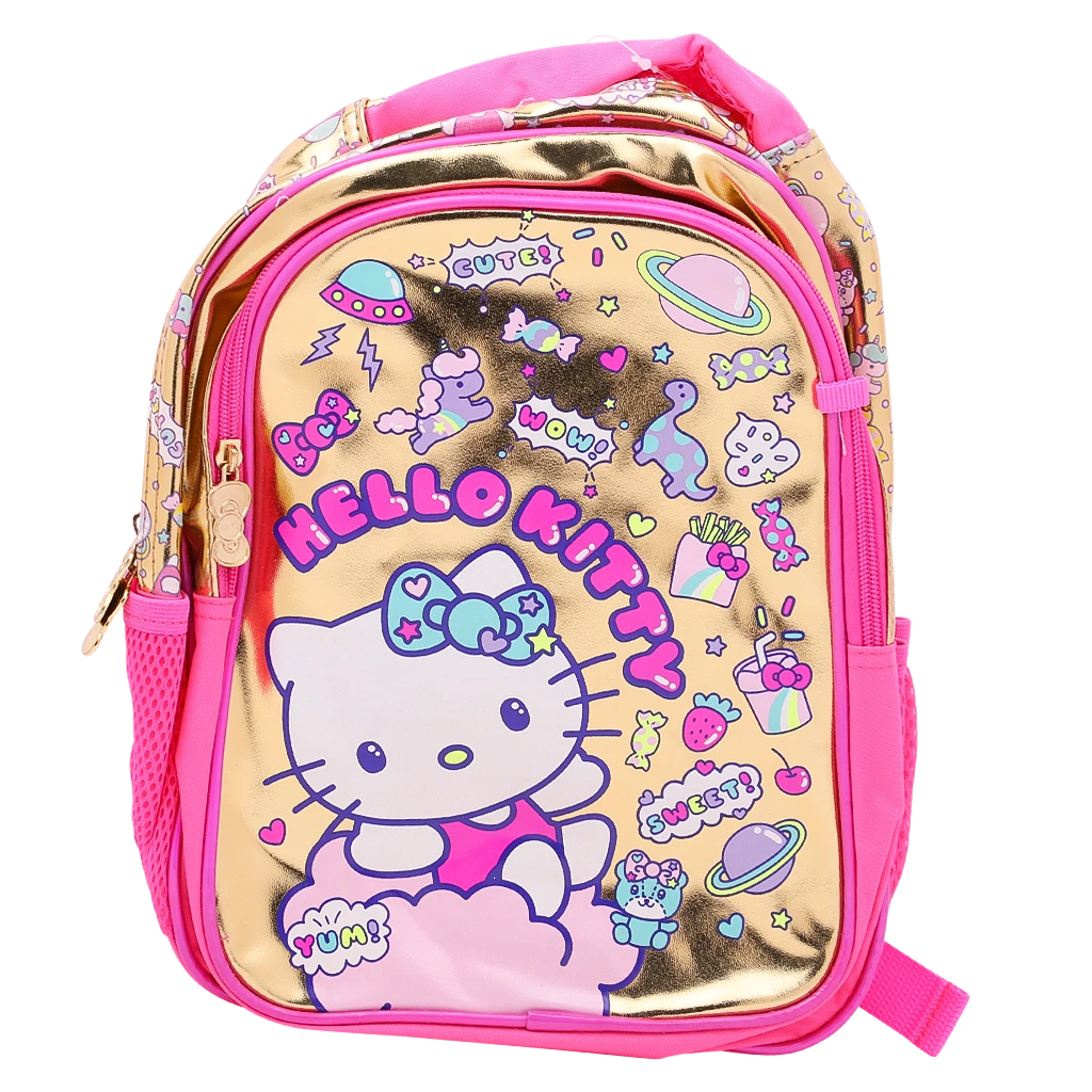 Hello Kitty Backpack  Gold 13 inch