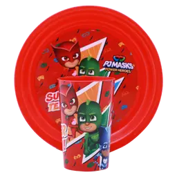 Character Stationery PJ Mask Plastic Dinner Set 4 Pcs