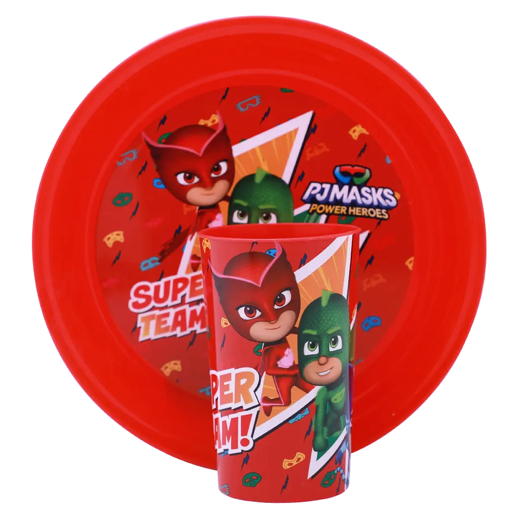 Character Stationery PJ Mask Plastic Dinner Set 4 Pcs - view 2