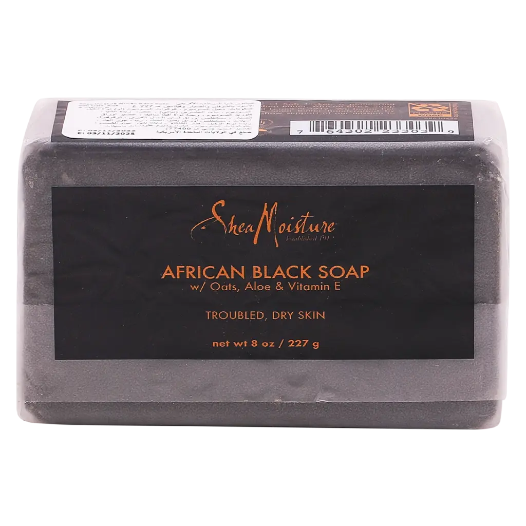 Shea Moisture African Black Soap Bar Soap 230 gm - view 3