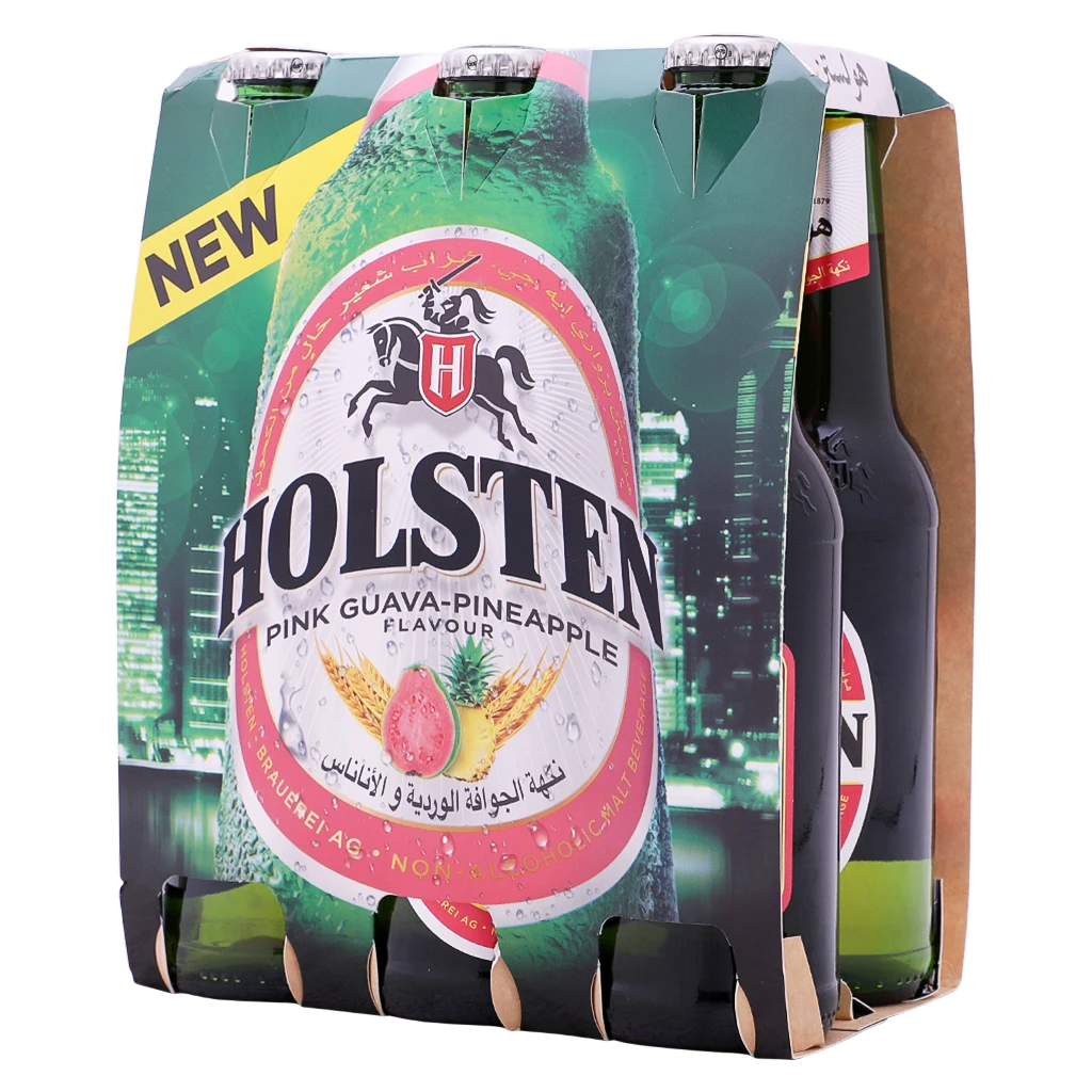 Holsten Pink Guava & Pineapple Bottles 6 Pcs 330 ml