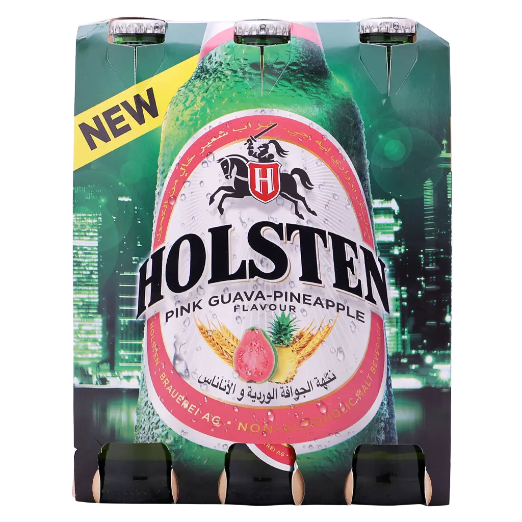 Holsten Pink Guava & Pineapple Bottles 6 Pcs 330 ml - view 2