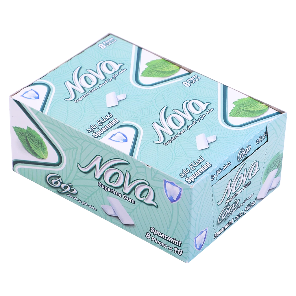 Nova Chewing Gum Blister Spearmint 10 pcs 112 gm