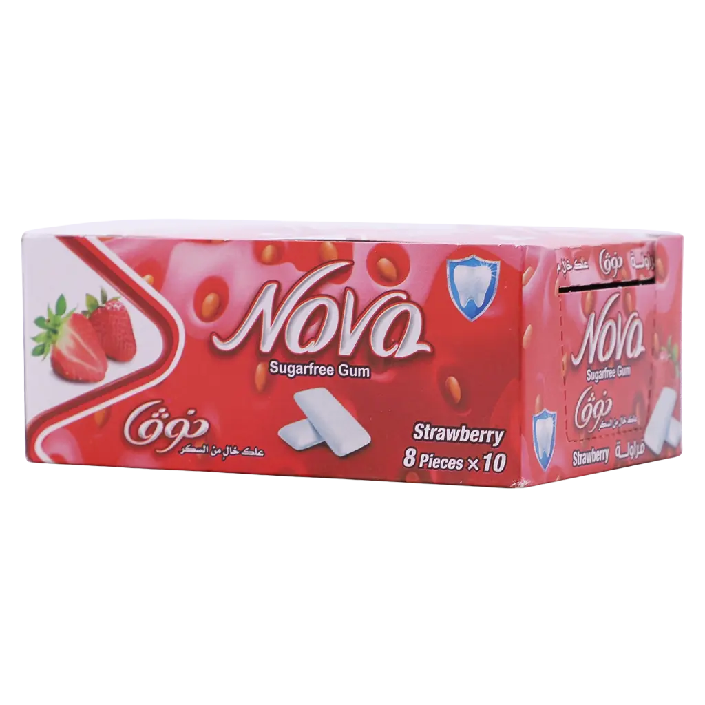 Nova Chewing Gum Blister Strawberry 10 pcs 112 gm - view 2