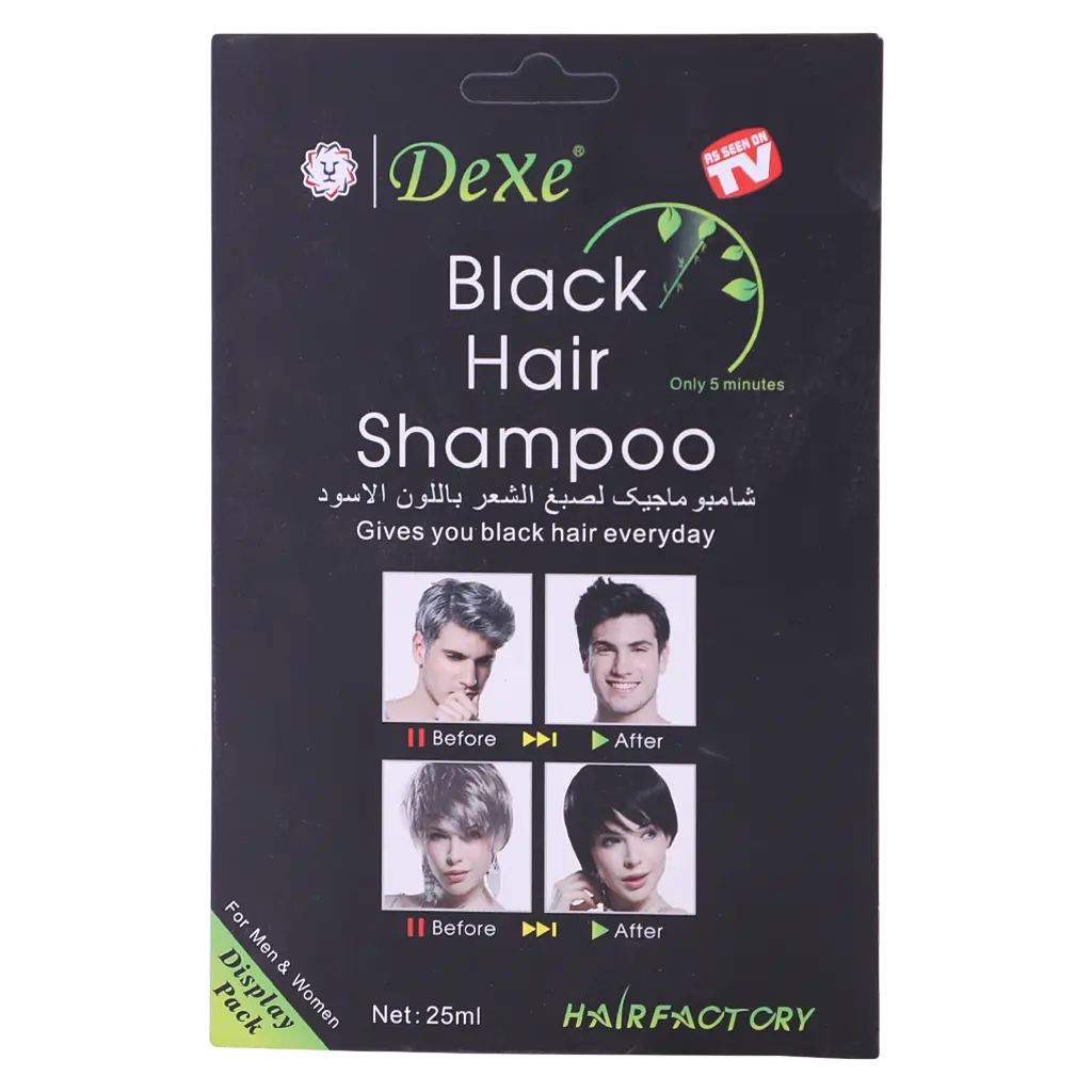 Dexe Hair Dye Shampoo 25ml Black - view 2