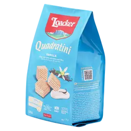 Loacker Quadratini Wafer With Vanilla 125 gm