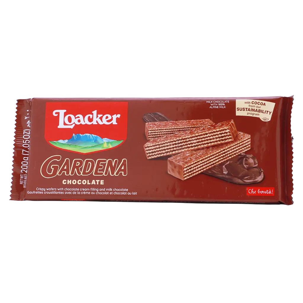 Loacker Gardena Wafer Chocolate 200 gm - view 1