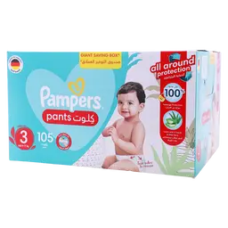 بامبرز حفاضات كلوت مقاس 3 وزن 6-11كجم 105 حفاضة كلوت