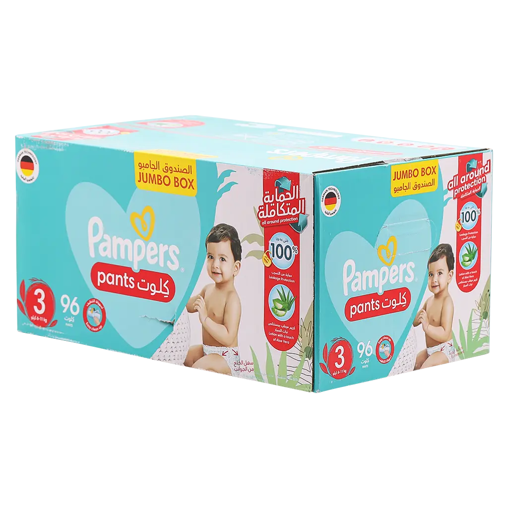 Pampers Pants Size 3 Jumbo Box 96 Pieces - view 2