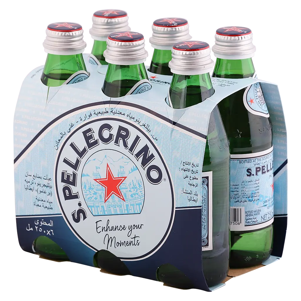 San Pellegrino Water Sparkling Glass 6 pcs 250 ml - view 1