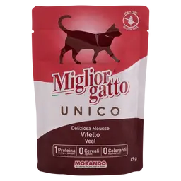 Miglior Gatto Unico Cats Wet Food Mousse Veal 85 gm
