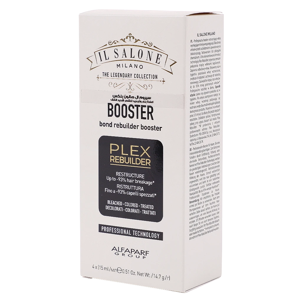 IL Salone Plex Bond Rebuilder Booster Restructuring Serum For Very Damaged Hair 4 pcs 15 ml