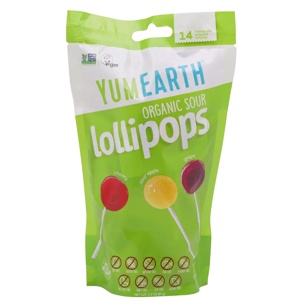 Yum Earth Organic Sour Pops Bag 14 Pcs - view 1
