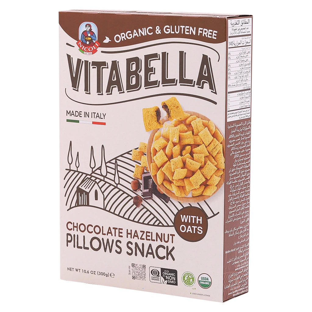 Vitabella Organic Chocolate Hazelnut Pillows