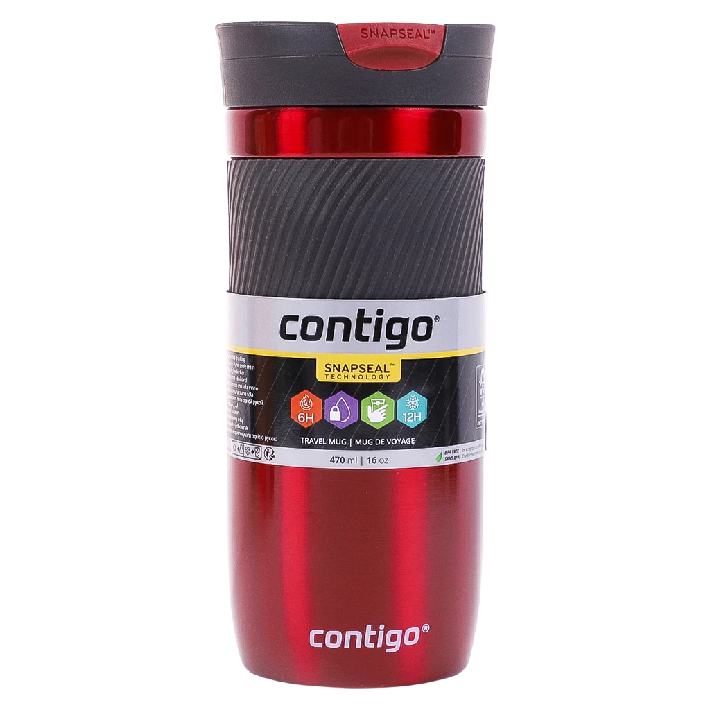 Contigo Byron Insulated Travel Mug Red 470 ml