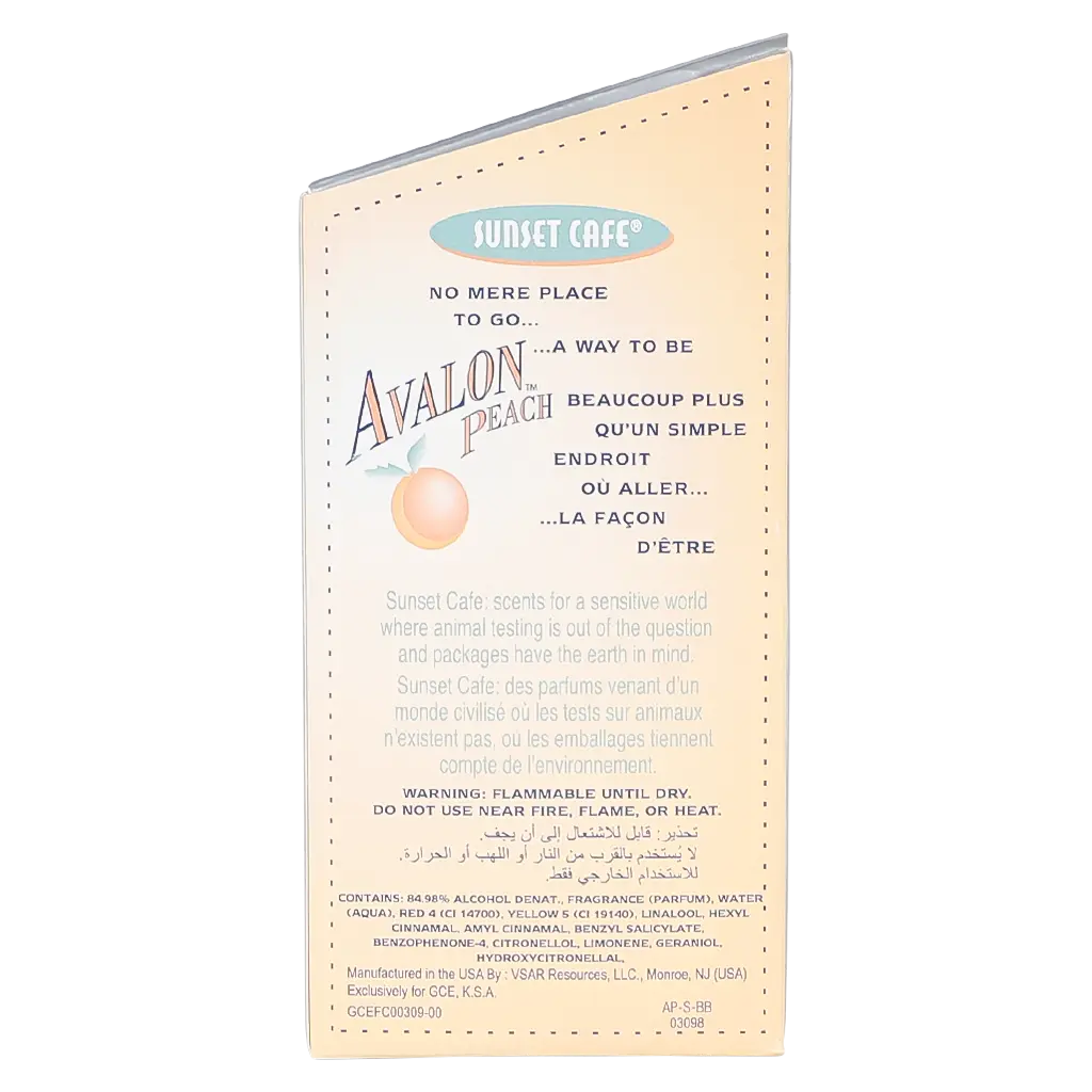 Sunset Cafe Eau De Perfume Avalon Peach 50 ml - view 4