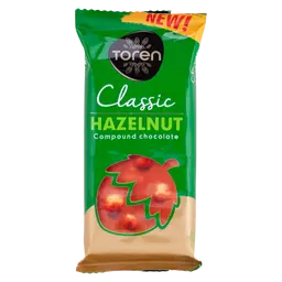 Toren Classic Tablet Compound chocolate with whole Hazelnuts 50gr
