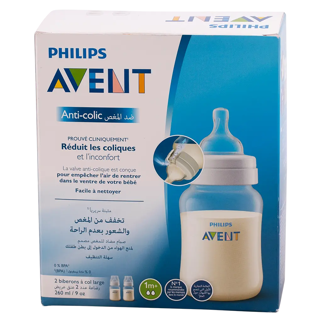 Philips Avent  Response Baby Bottle With AirFree Valve  2 pcs 260ml  - view 2