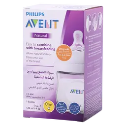 Philips Avent Natural 2.0 Plastic Feeding Bottle 125 ml