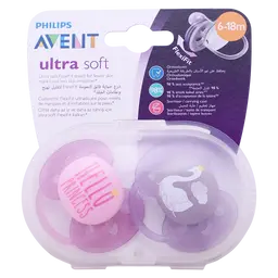Philips Avent soft Soother 6-18 Months Girl Mix Deco