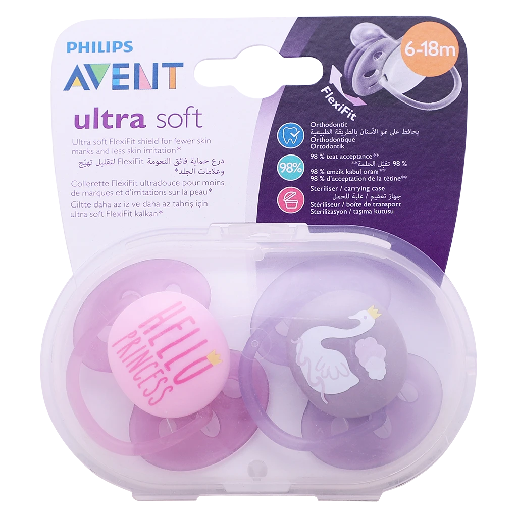 Philips Avent soft Soother 6-18 Months Girl Mix Deco