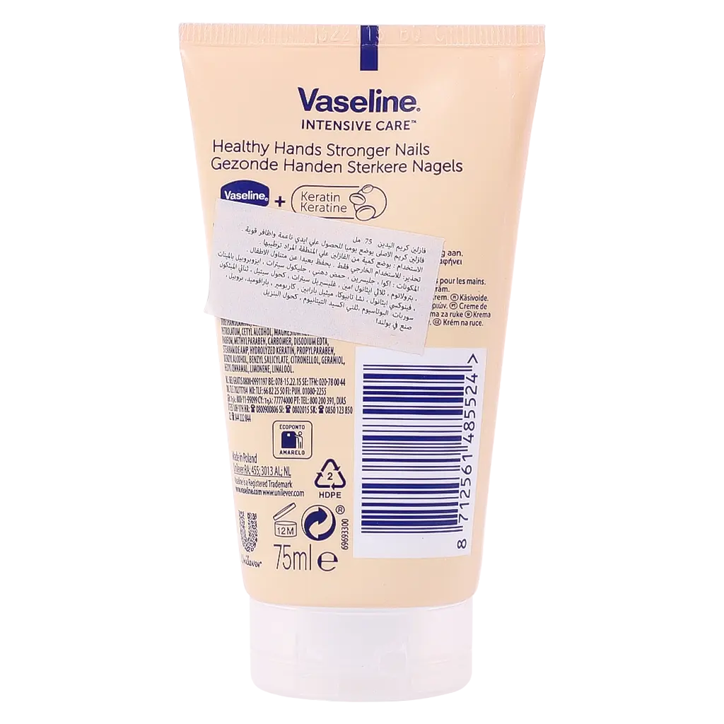 Vaseline Healthy Hands and Stronger Nails With Keratin Hand Cream 75 ml - view 2