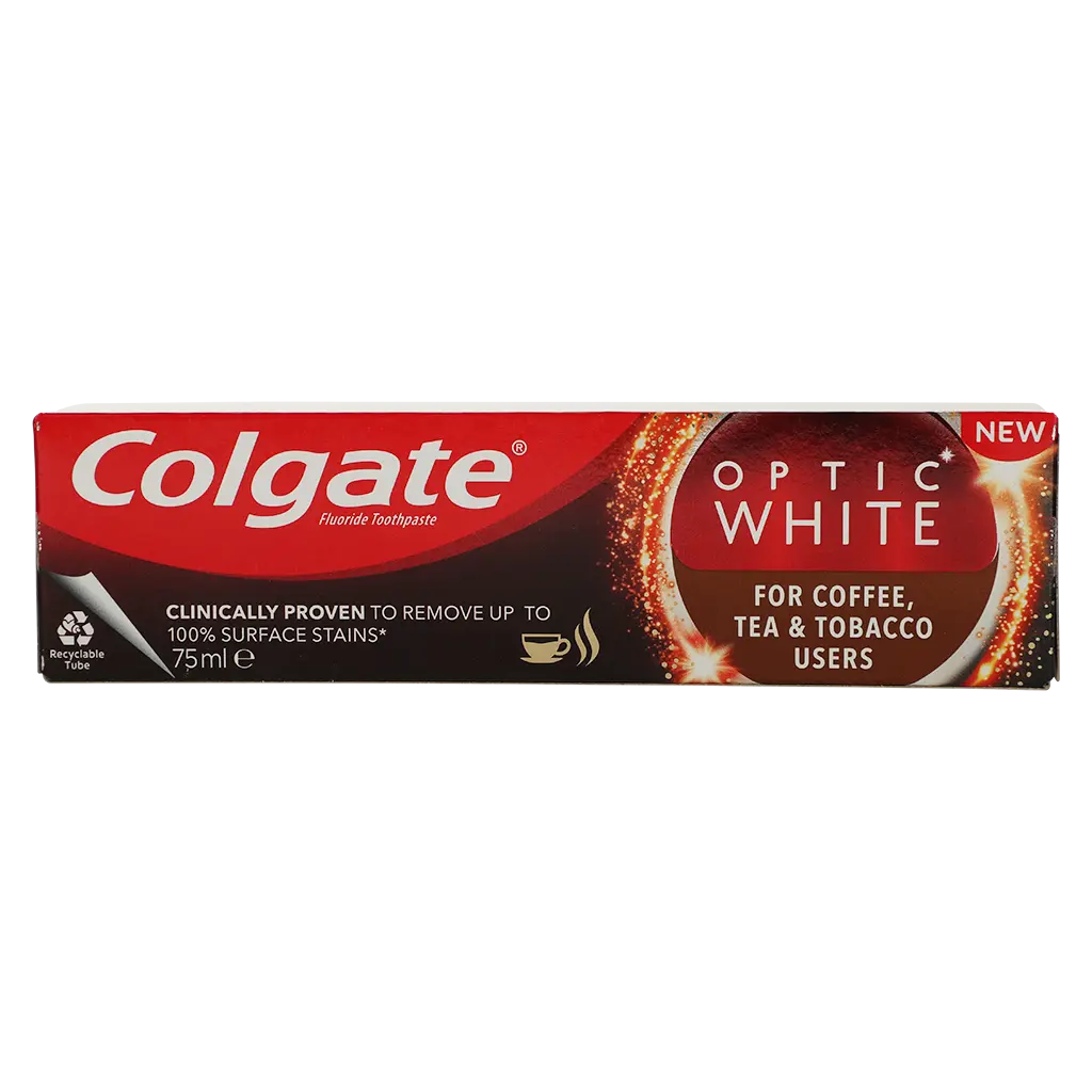 Colgate Optic White Coffee, Tea & Tobacco Stains Toothpaste 75 ml - view 2