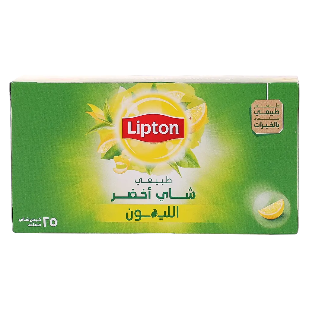 ليبتون شاي اخضر بالليمون 25 كيس - view 2