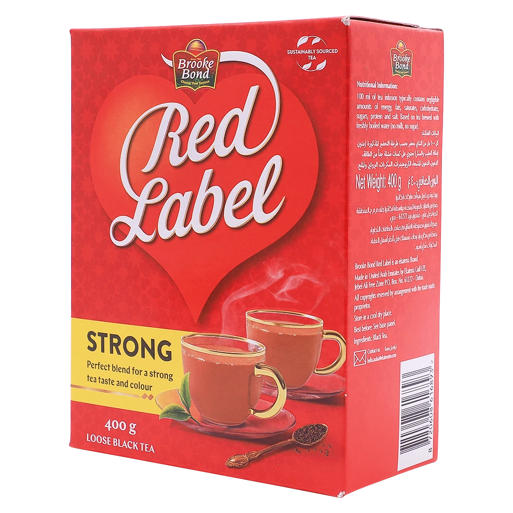 Lipton Brooke Bond Red Label Black Loose Tea 400 gm