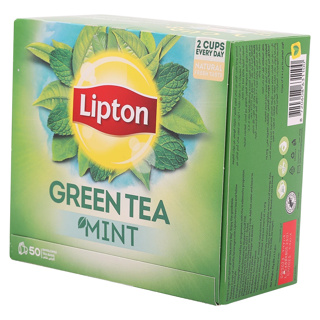 Lipton Green Tea Mint 50 Tea Bags