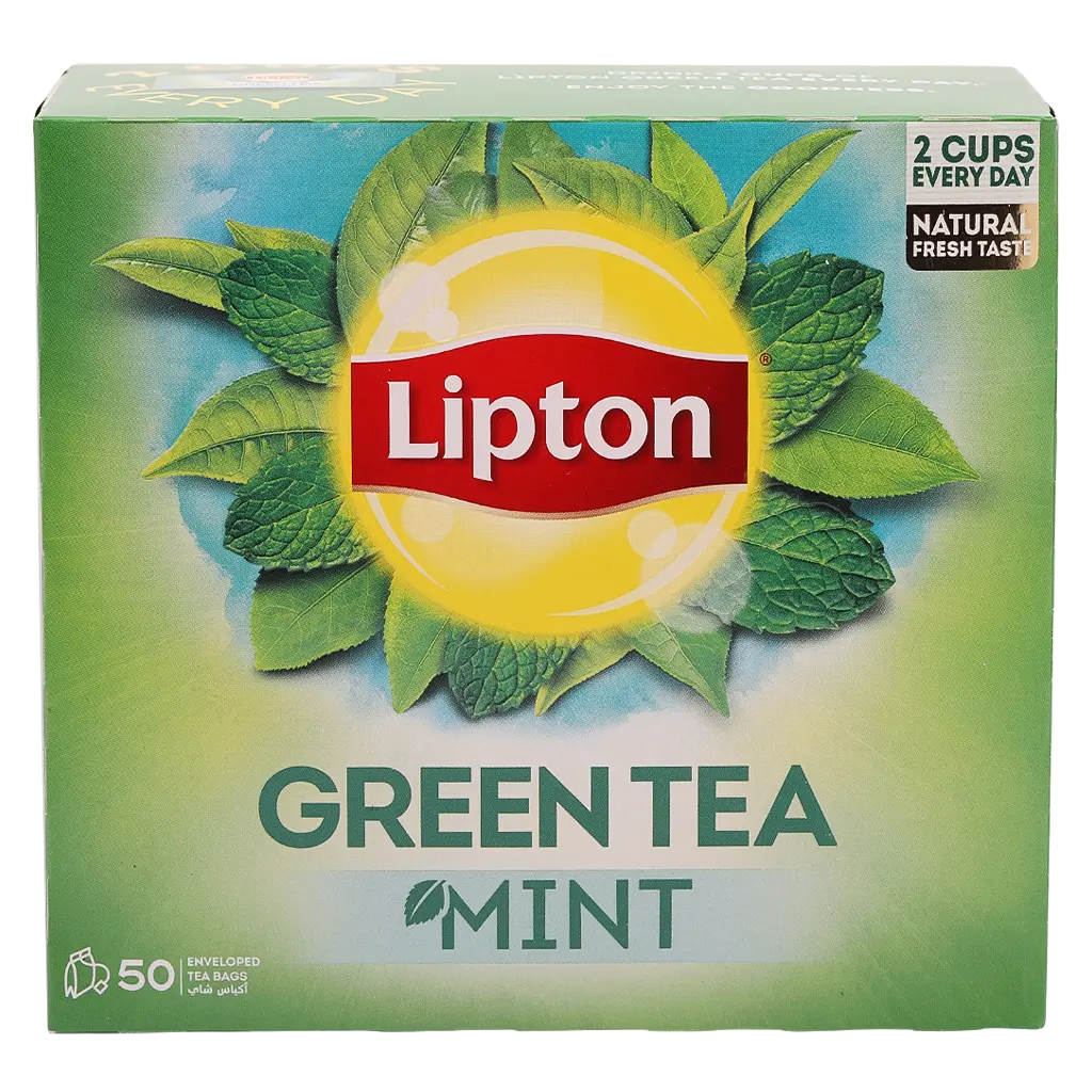 Lipton Green Tea Mint 50 Tea Bags - view 2