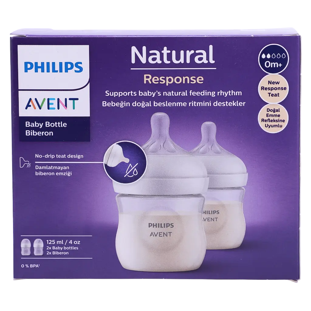 Philips Avent Natural 2.0 Feeding Bottle 125 ml 2 pcs - view 2