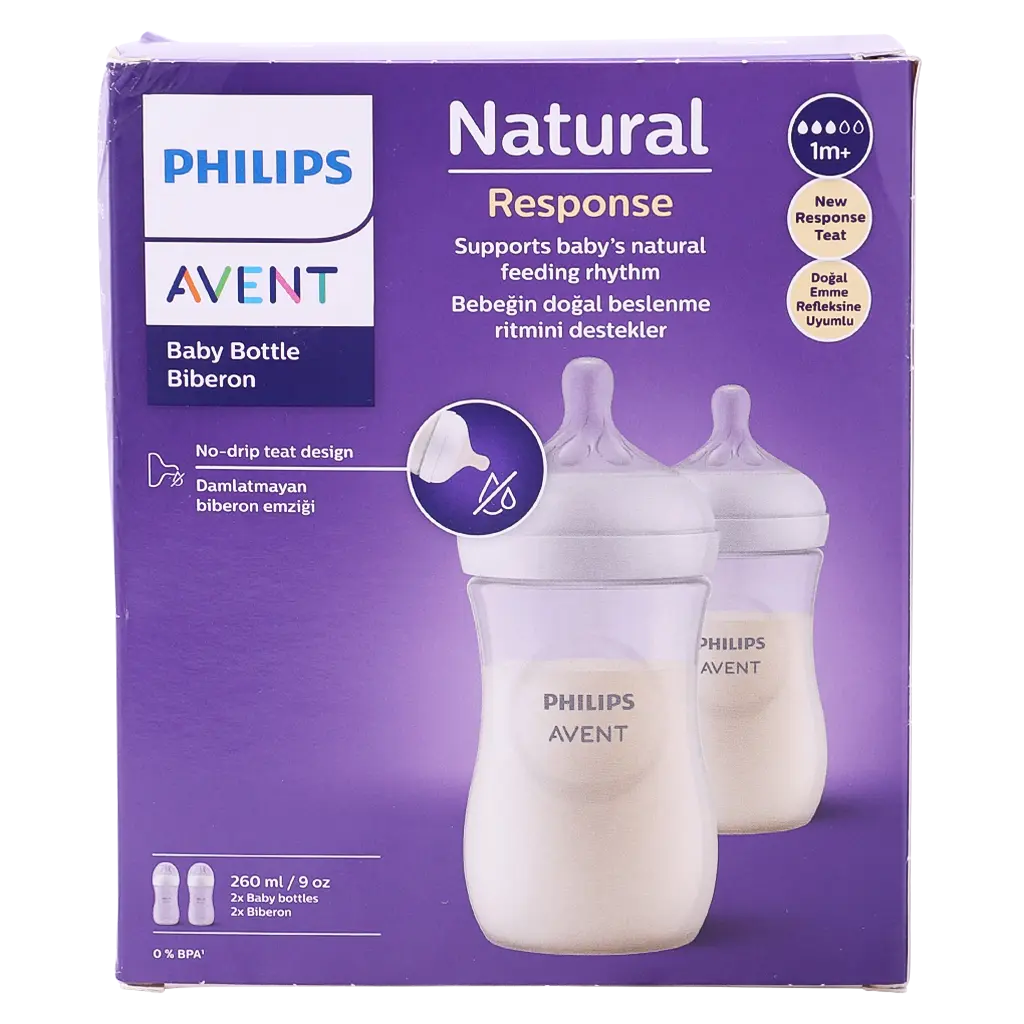 Philips Avent Natural 2.0 Feeding Bottle 260 ml 2 pcs - view 3
