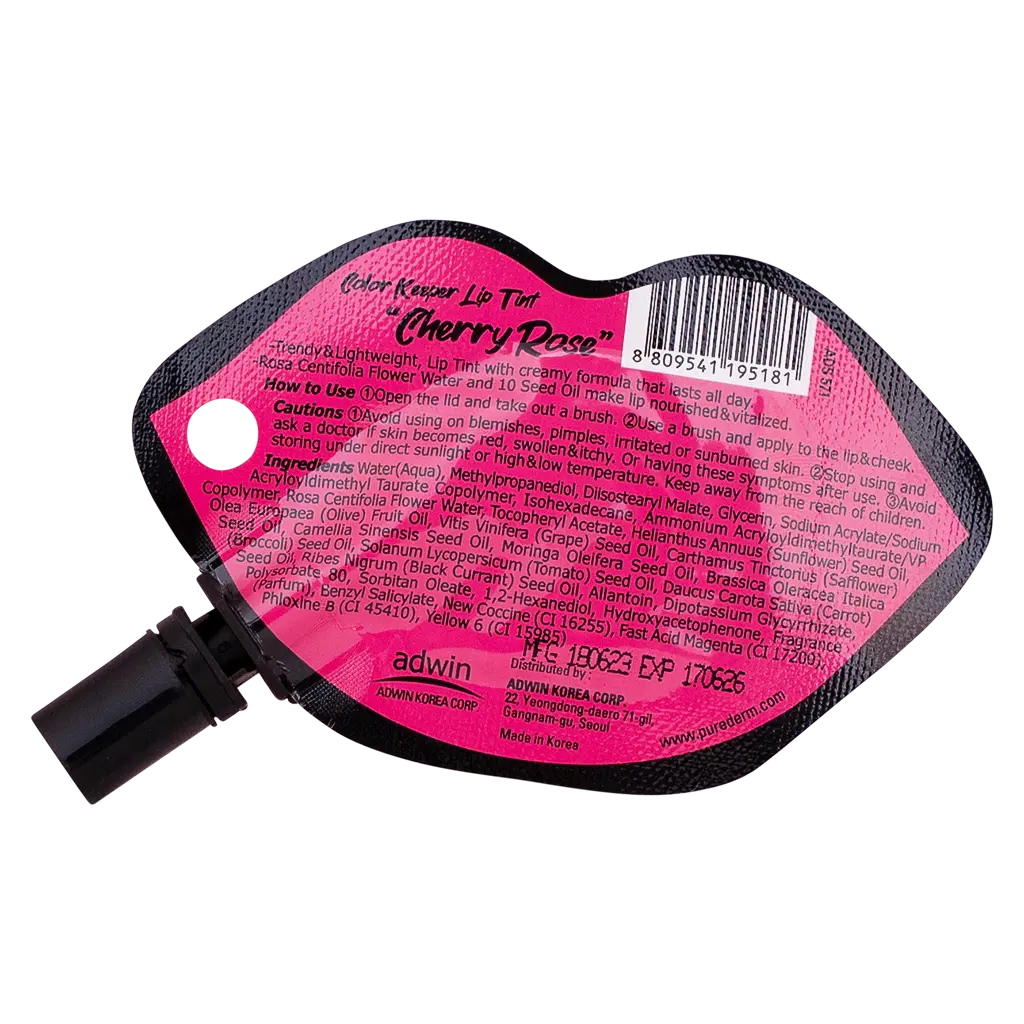 Purederm Color Keeper Lip Tint Cherry Rose - view 2