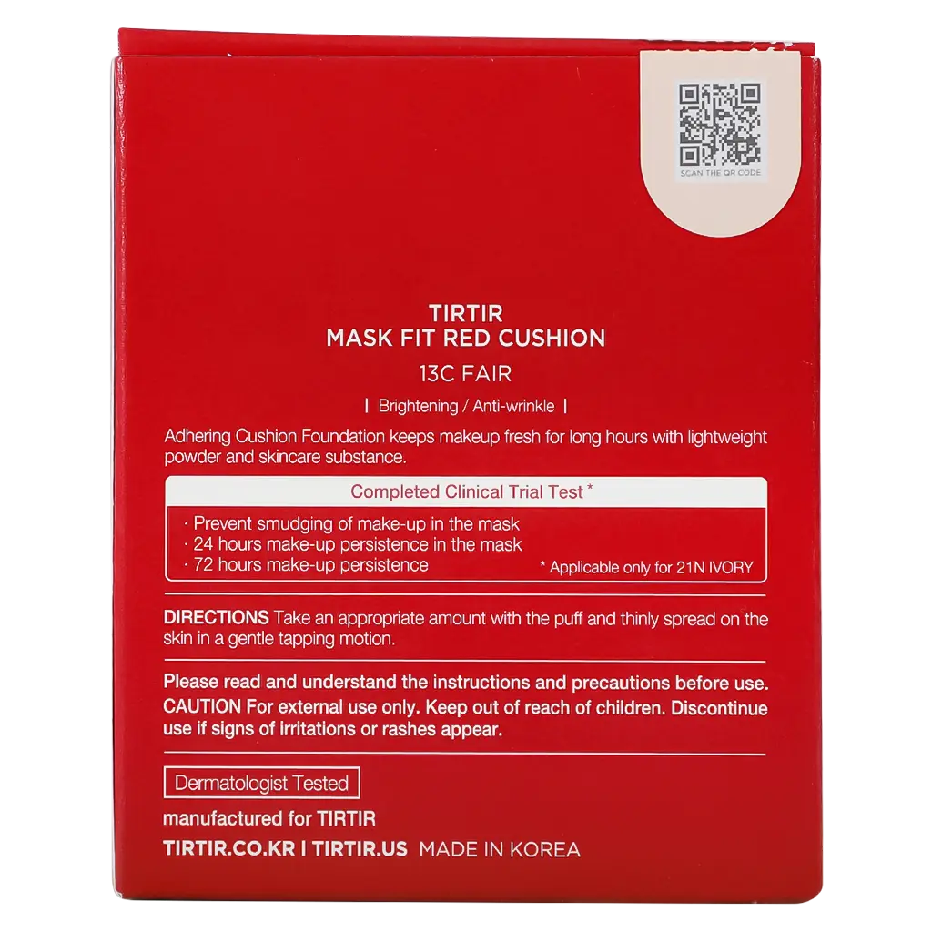 Tirtir Mask Fit Red Cushion Foundation 13C Fair  - view 4