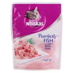 Whiskas Purrfectly Fish with Tuna Wet Cat Food 85 gm Pouch