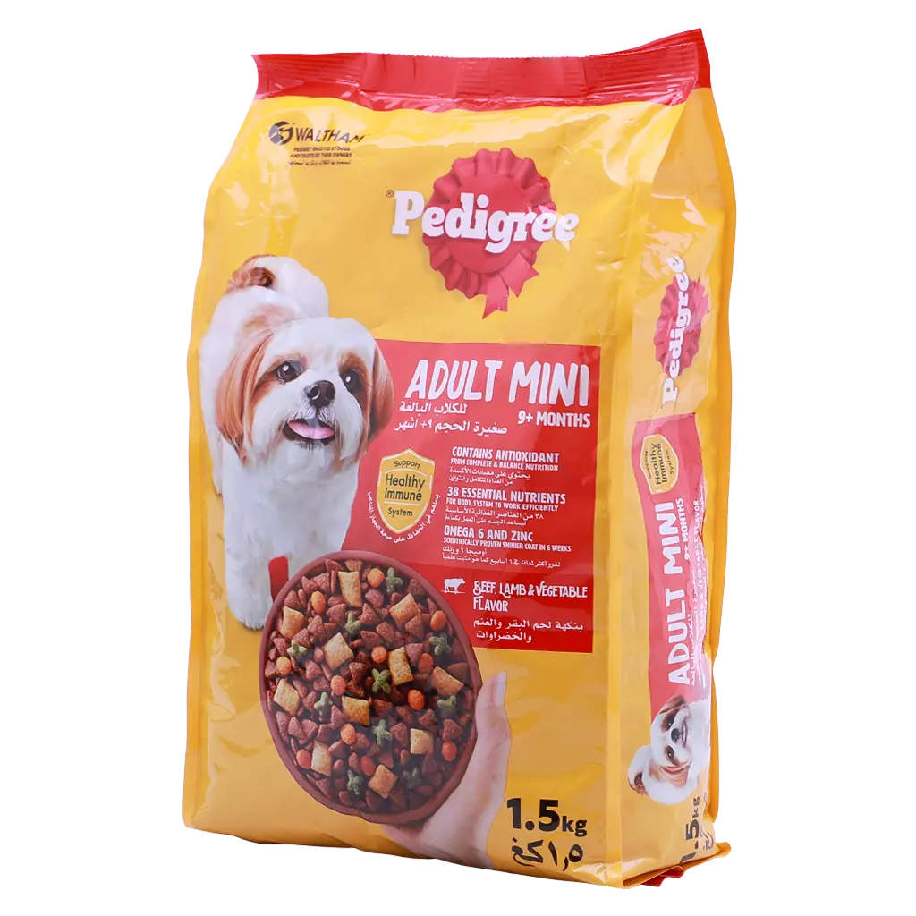 Pedigree Dry Food for Dogs Mini Beef Lamb Vegetables1.5 kg - view 2