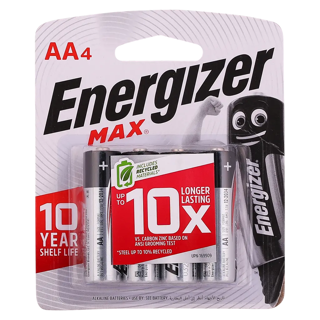 Energizer Max Batteries AA 4 pcs - view 1